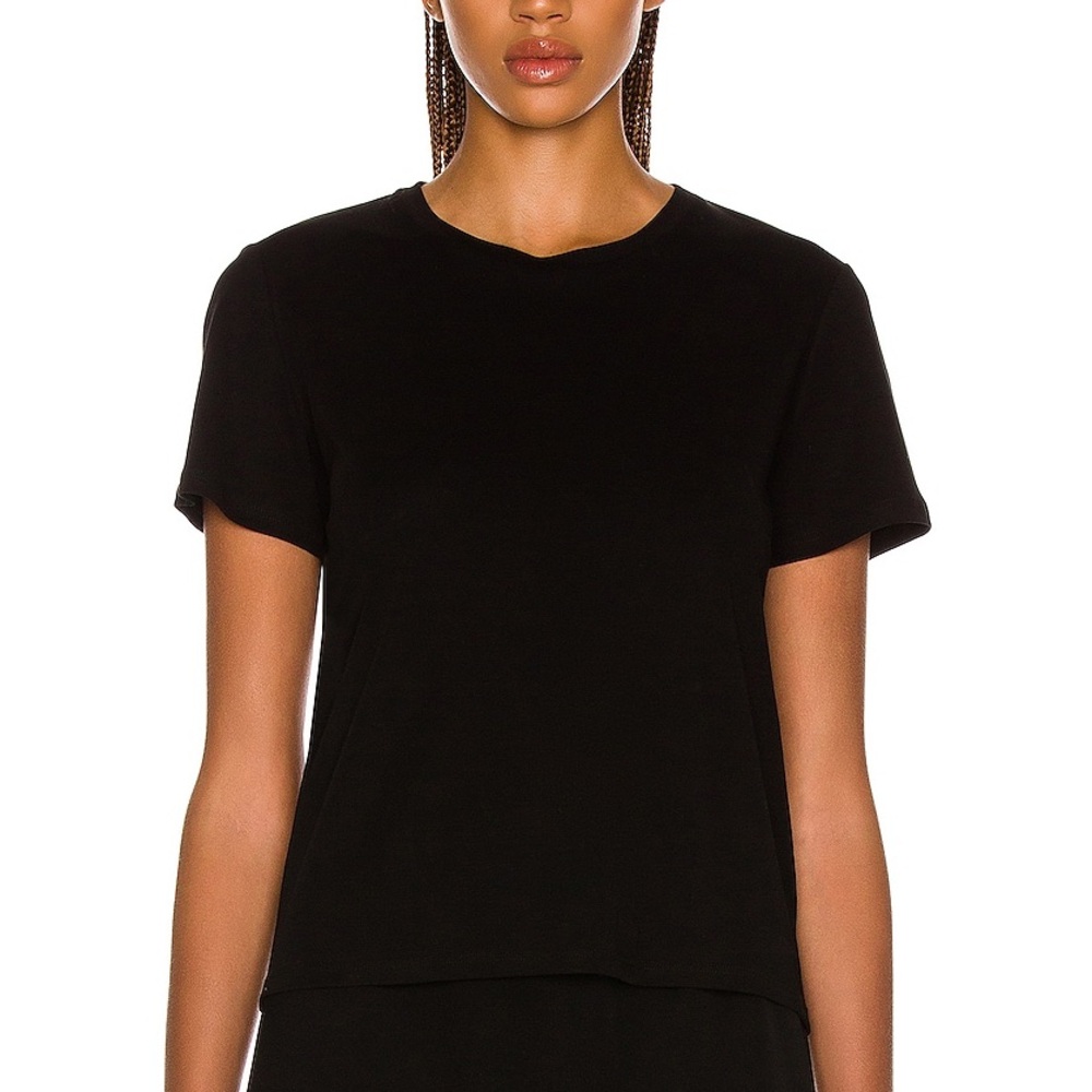 The Row Wesler T-Shirt in Black thick cotton interlock size S